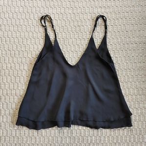 Sexy Tobi Flowy Deep V Low Back Side Boob Tank Top Sz S